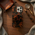 Retro Amber Leopard iPhone Case