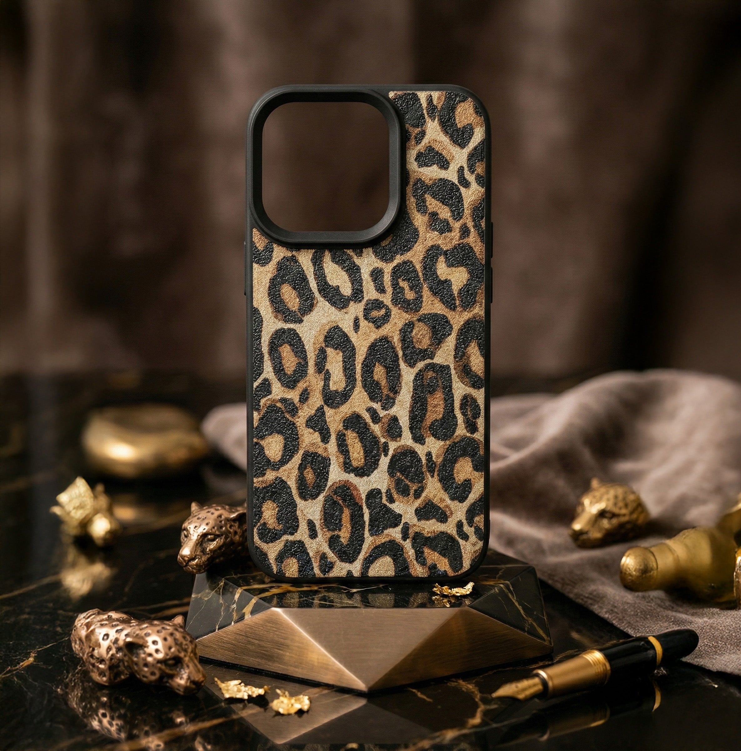 INS Brown Leopard Print iPhone Case