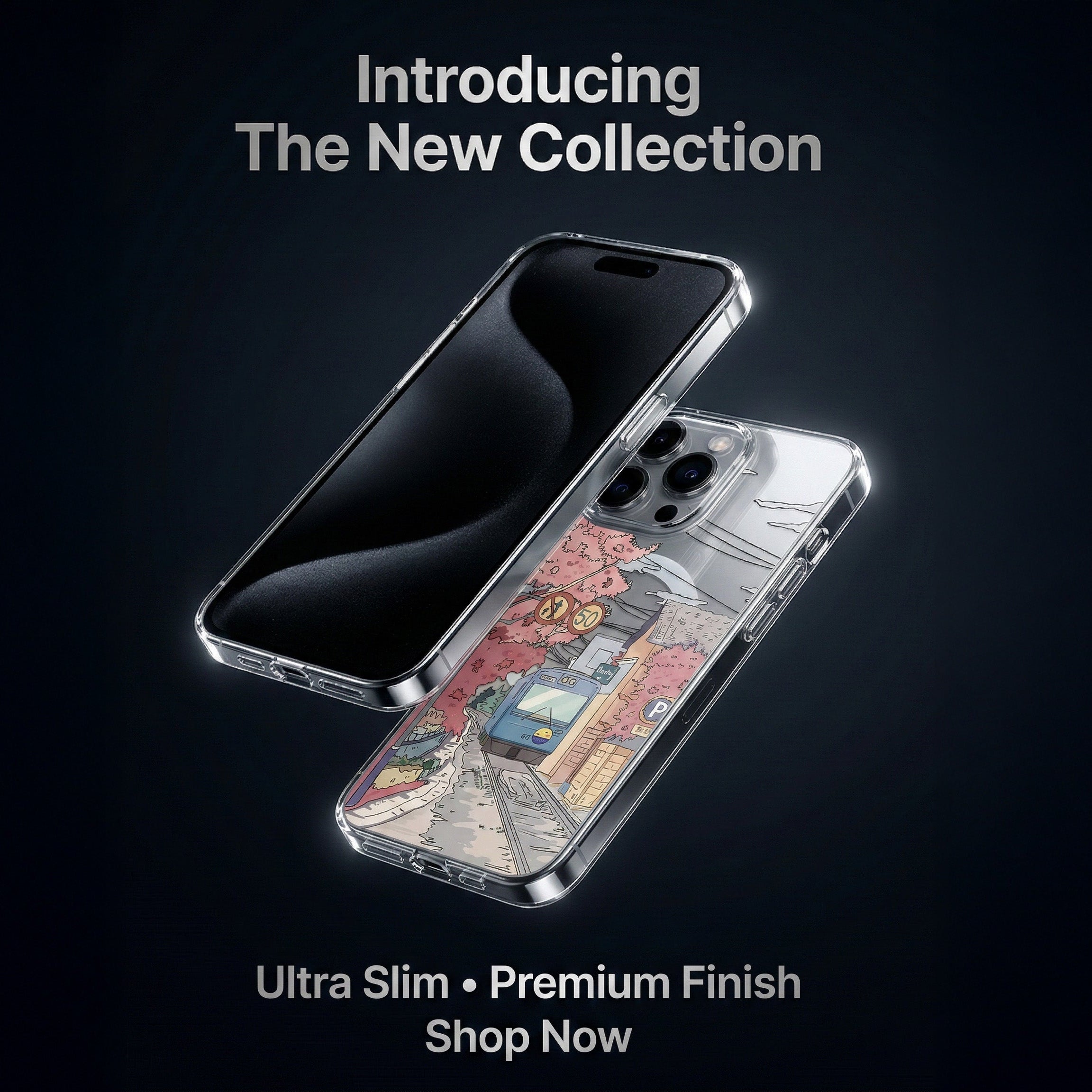 Sakura Train Aesthetic iPhone Case