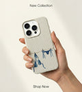 Blue Striped Bikini Pattern Phone Case