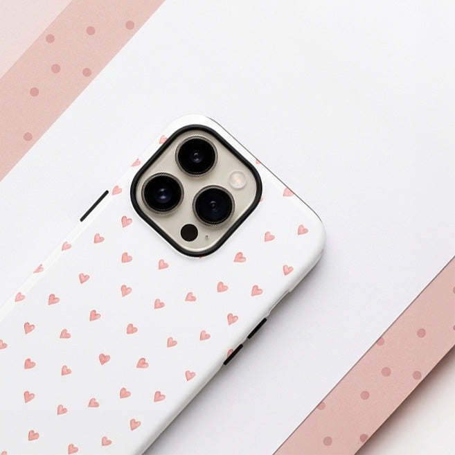 Mini Hearts iPhone Case — Magnetic Back Cover