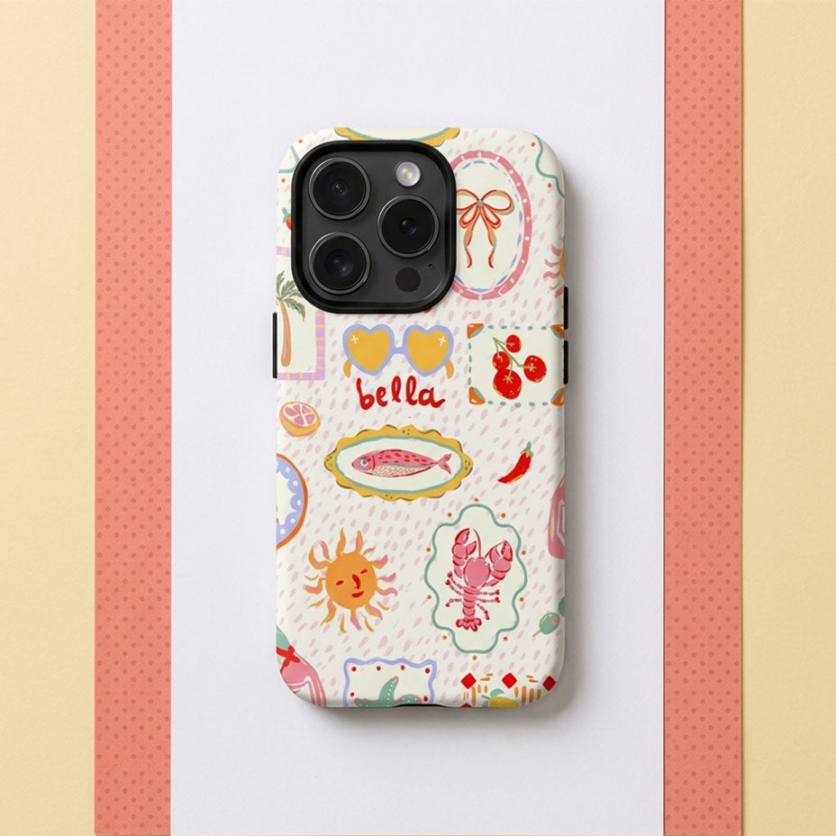 Ciao Bella iPhone Case — Italian Summer Double-Layer Tough Magnetic Cover