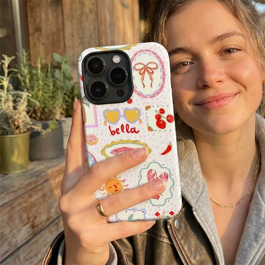 Ciao Bella iPhone Case — Italian Summer Double-Layer Tough Magnetic Cover