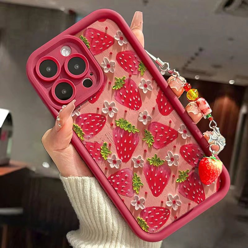Strawberry Charm iPhone Case