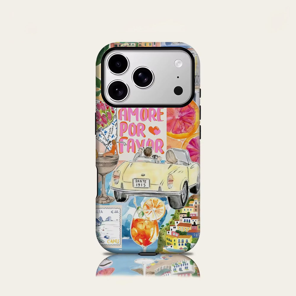 Amore in Italia iPhone Case — Double-Layer Tough Magnetic Cover