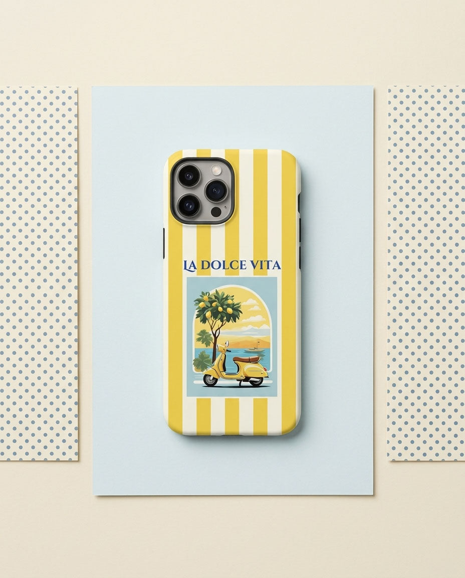 La Dolce Vita iPhone Case — Coquette Italy Double-Layer Magnetic Cover