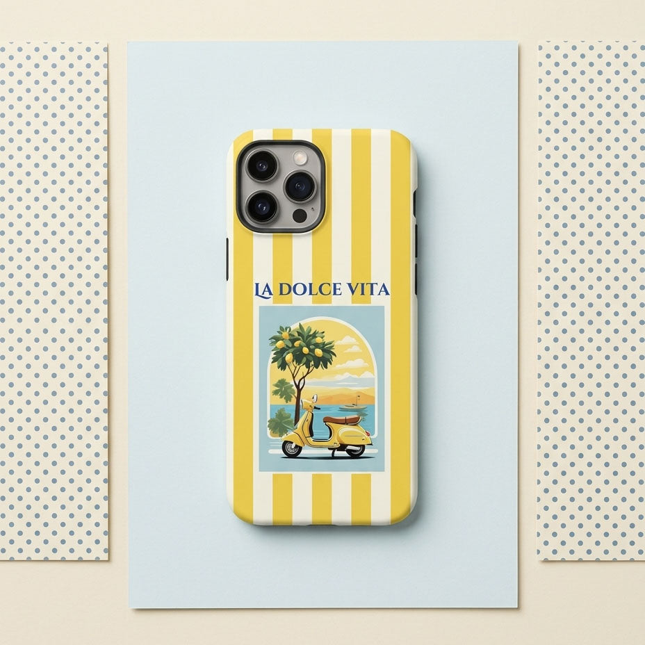 La Dolce Vita iPhone Case — Coquette Italy Double-Layer Magnetic Cover