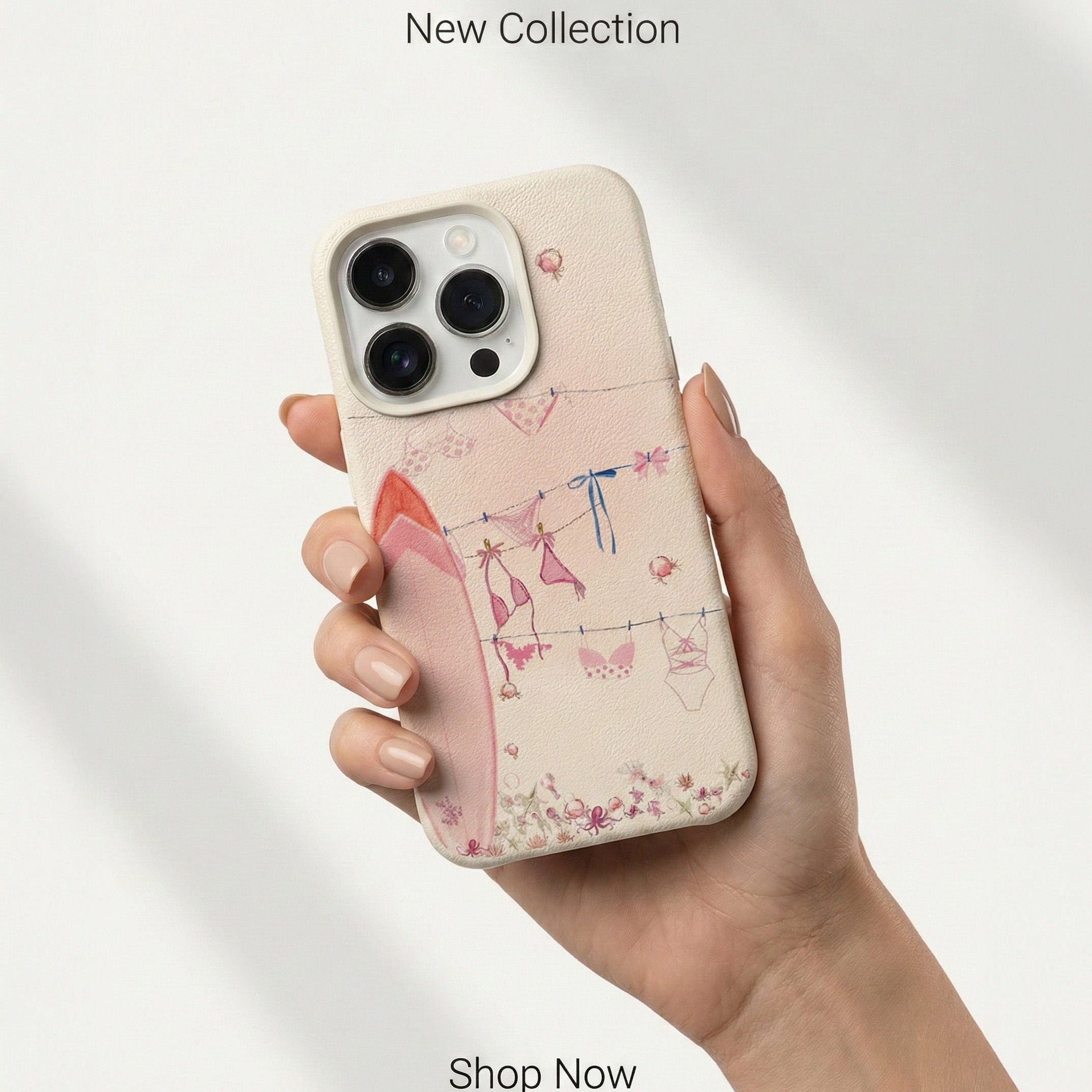 Romantic Beach Crab Pattern Phone Case