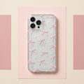 Bow & Heart Clear Case for iPhone — Coquette