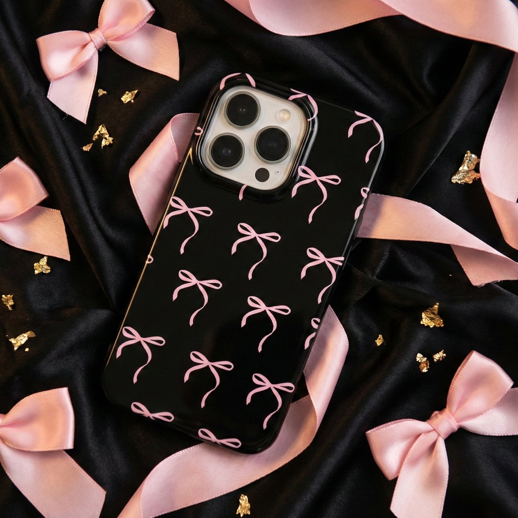 Fashion Pink Bowknot Pattern Phone Case