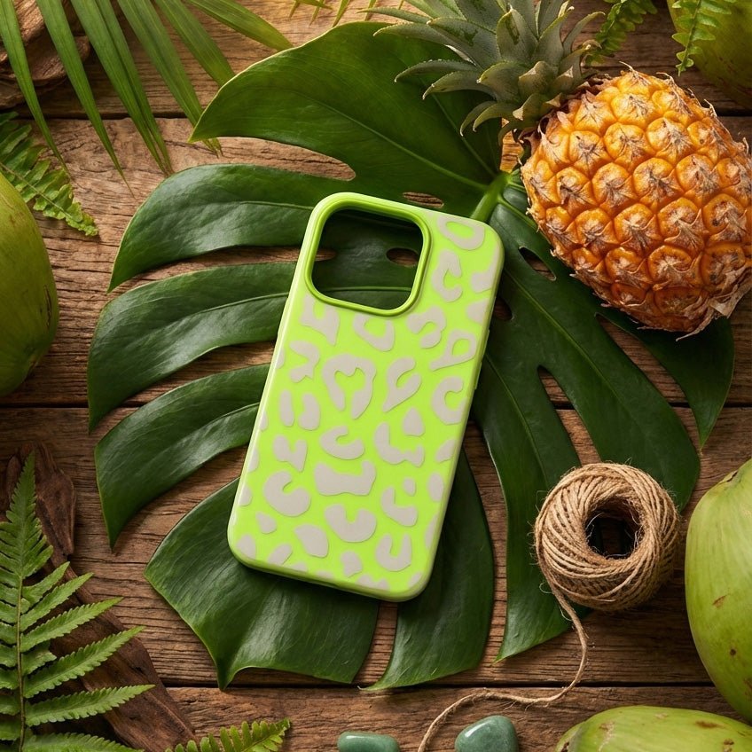 Translucent Leopard Print Silicone Case - Multi-Color