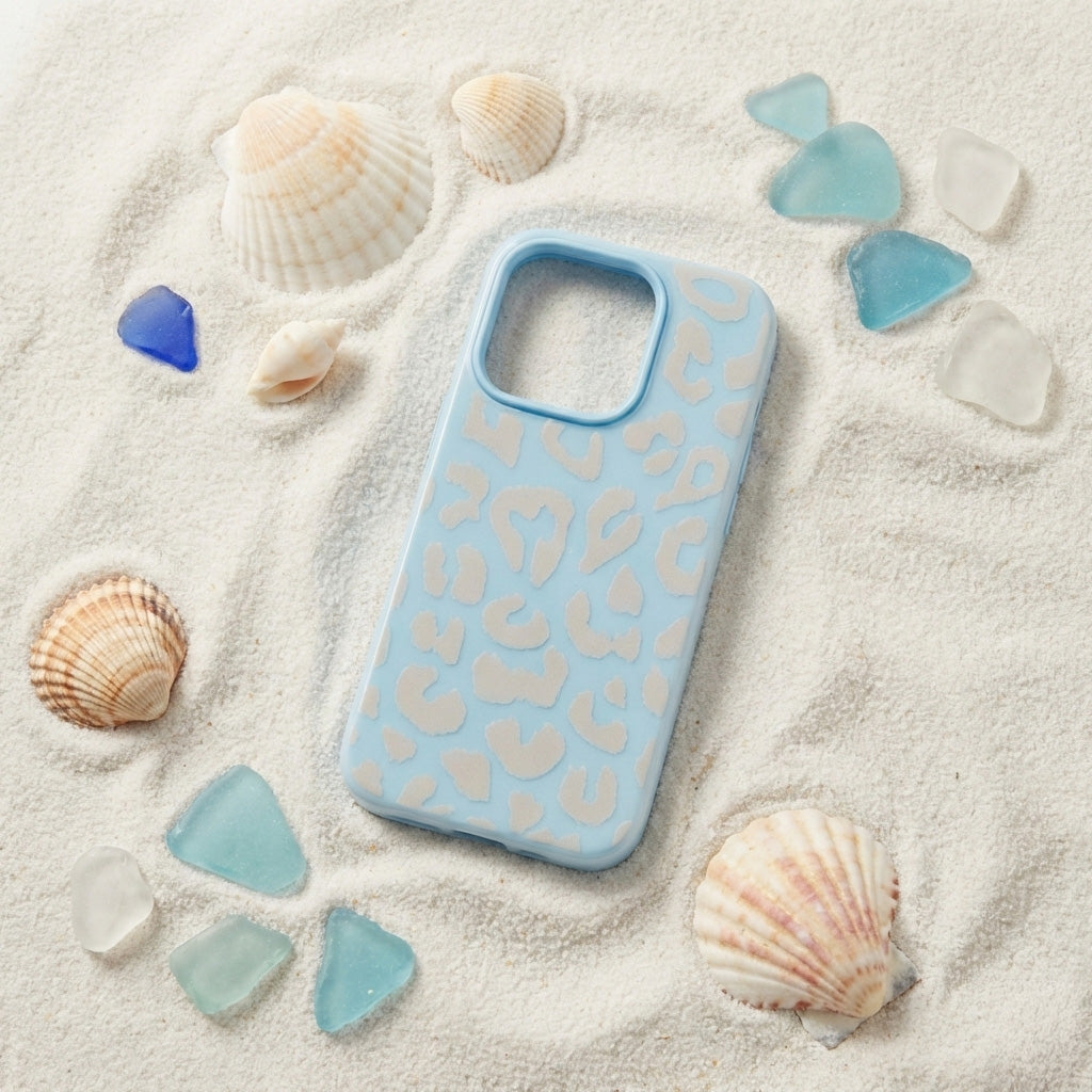 Translucent Leopard Print Silicone Case - Multi-Color