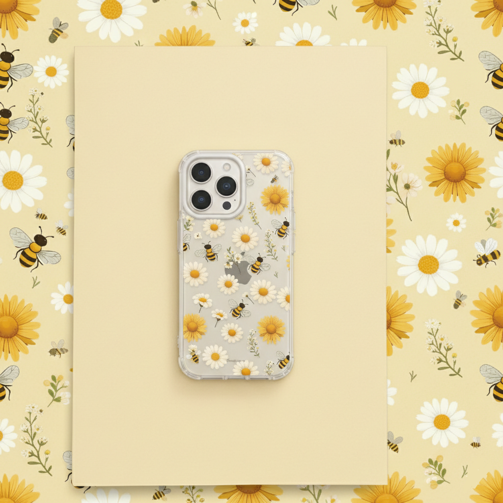 Luxury Transparent Flower iPhone