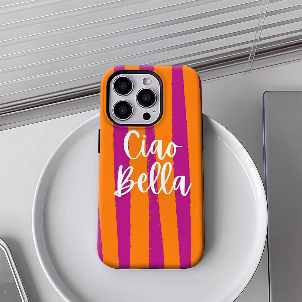 Ciao Bella Stripes iPhone Case — MagneticTough