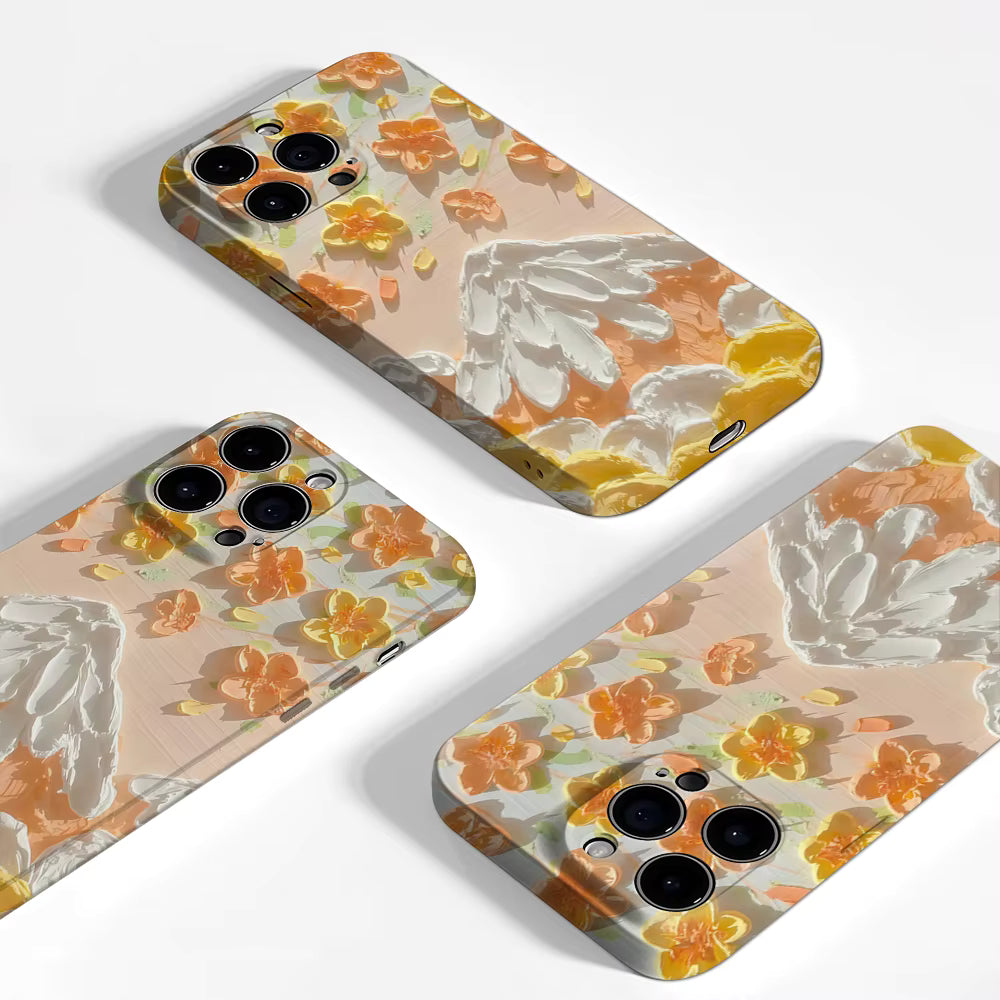 Cream Mountain Blossom iPhone Case — Magnetic