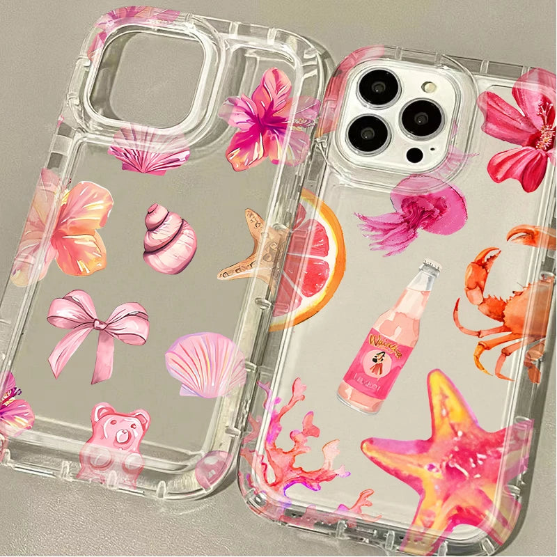 Clear TPU ocean case shockproof lifestyle