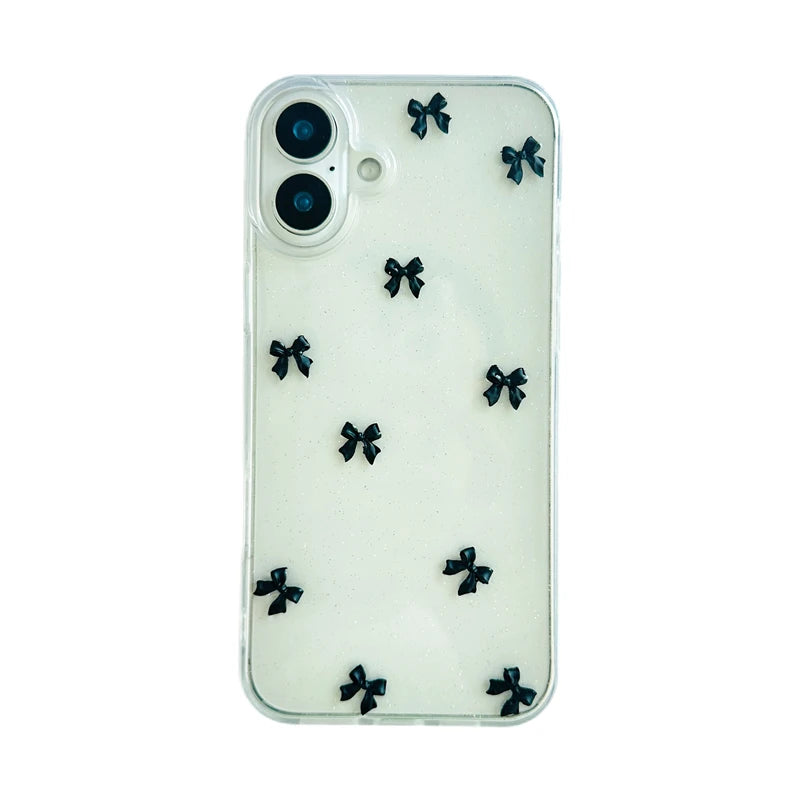 3D bowknot glitter case shockproof protection