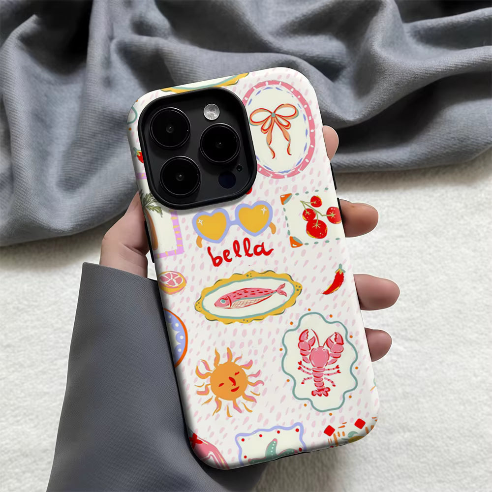 Ciao Bella iPhone Case — Italian Summer Double-Layer Tough Magnetic Cover