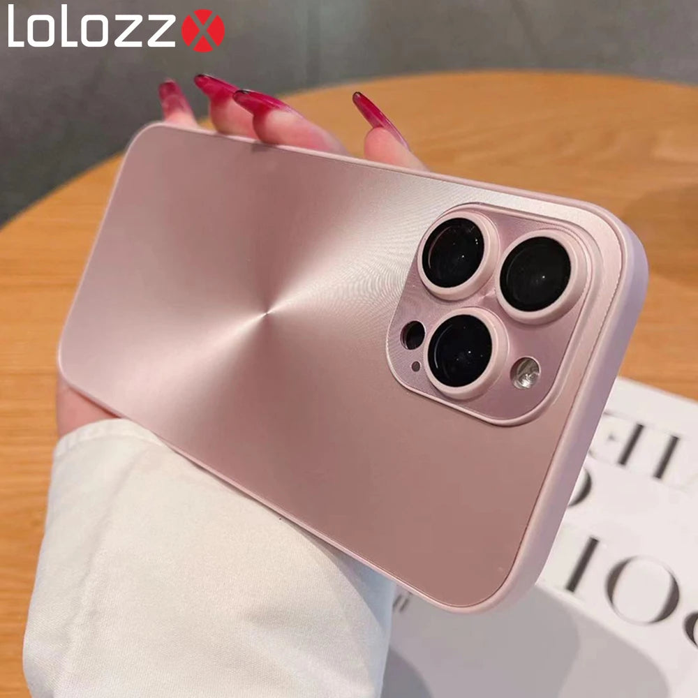Laser aurora shimmer phone case Pink Y2K aesthetic