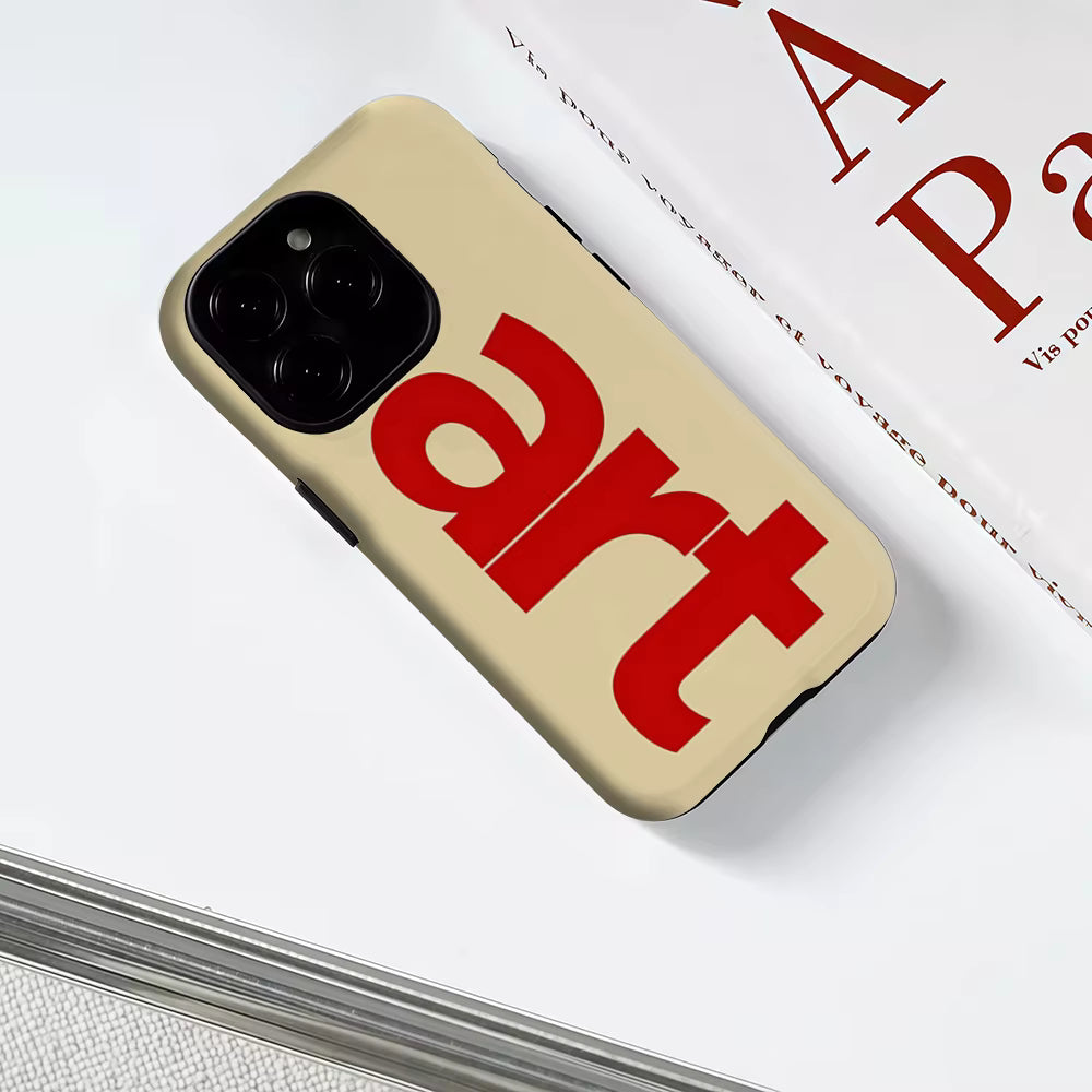 Red Typography ART Phone Case