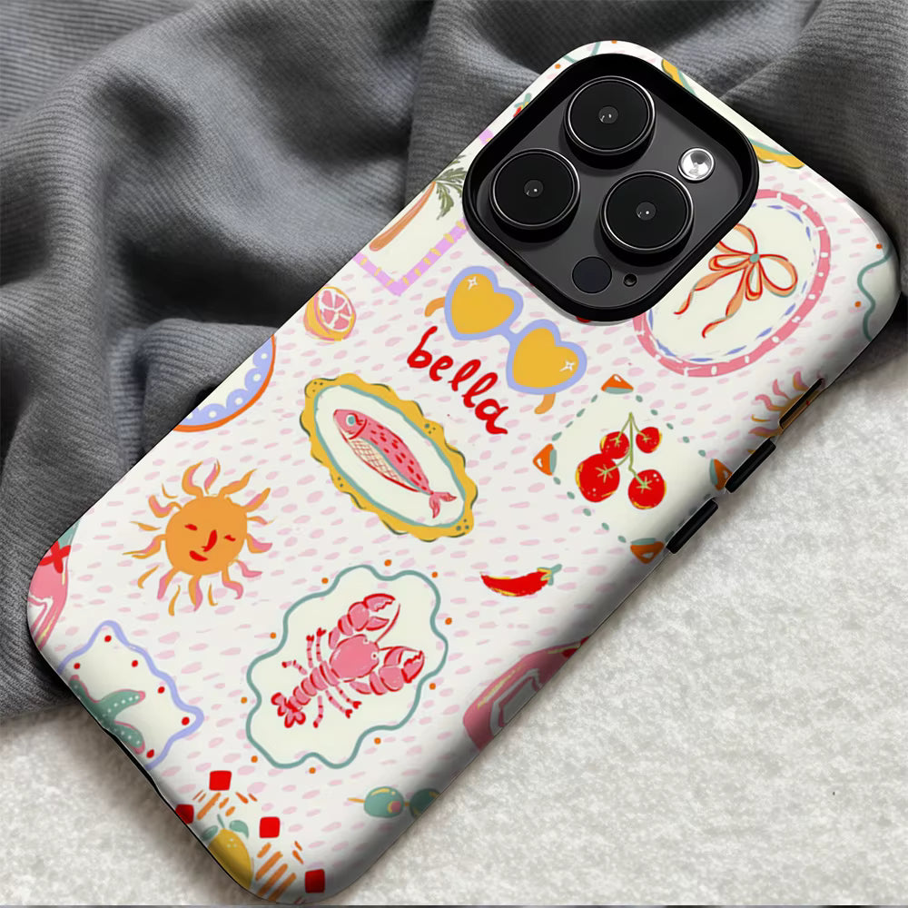 Ciao Bella iPhone Case — Italian Summer Double-Layer Tough Magnetic Cover