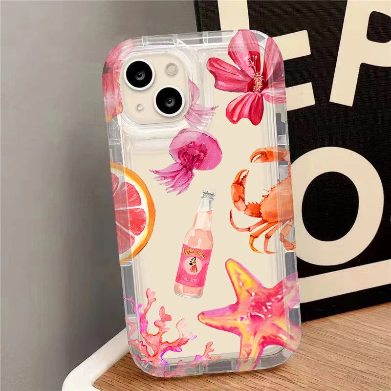 Clear silicone ocean case all models
