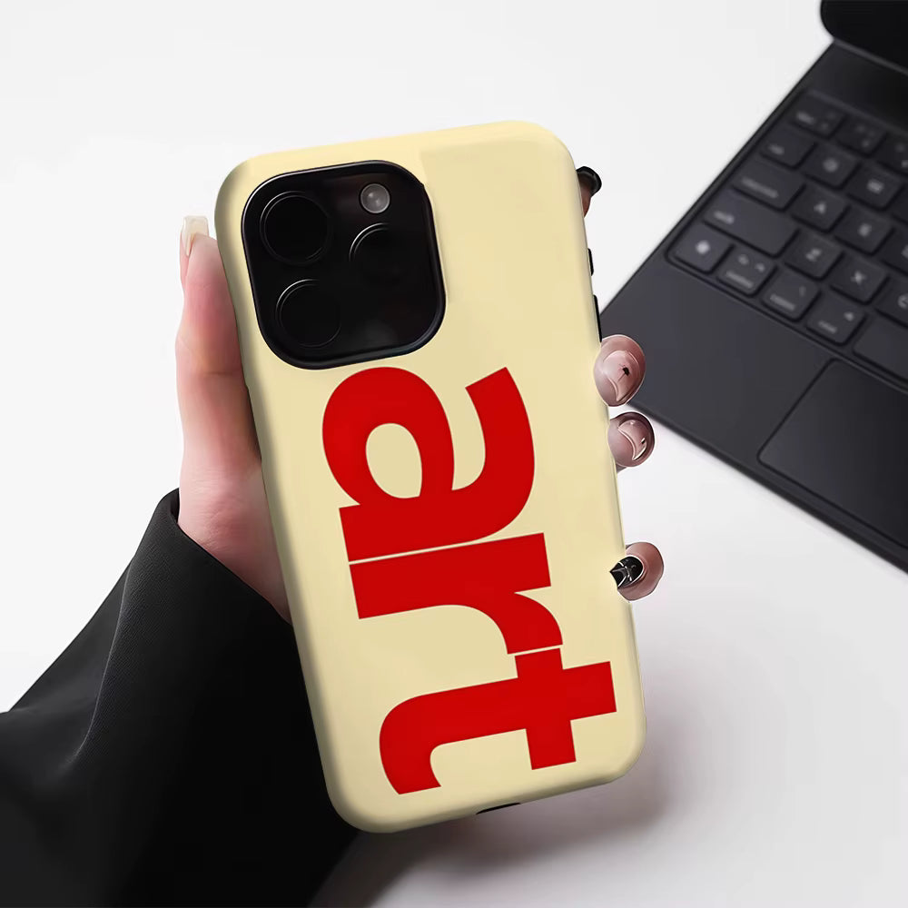 Red Typography ART Phone Case