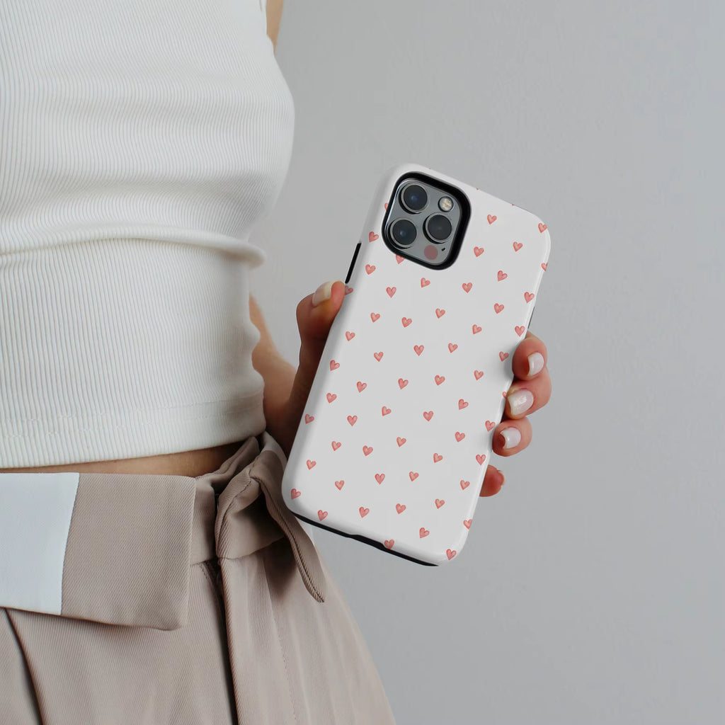 Mini Hearts iPhone Case — Magnetic Back Cover