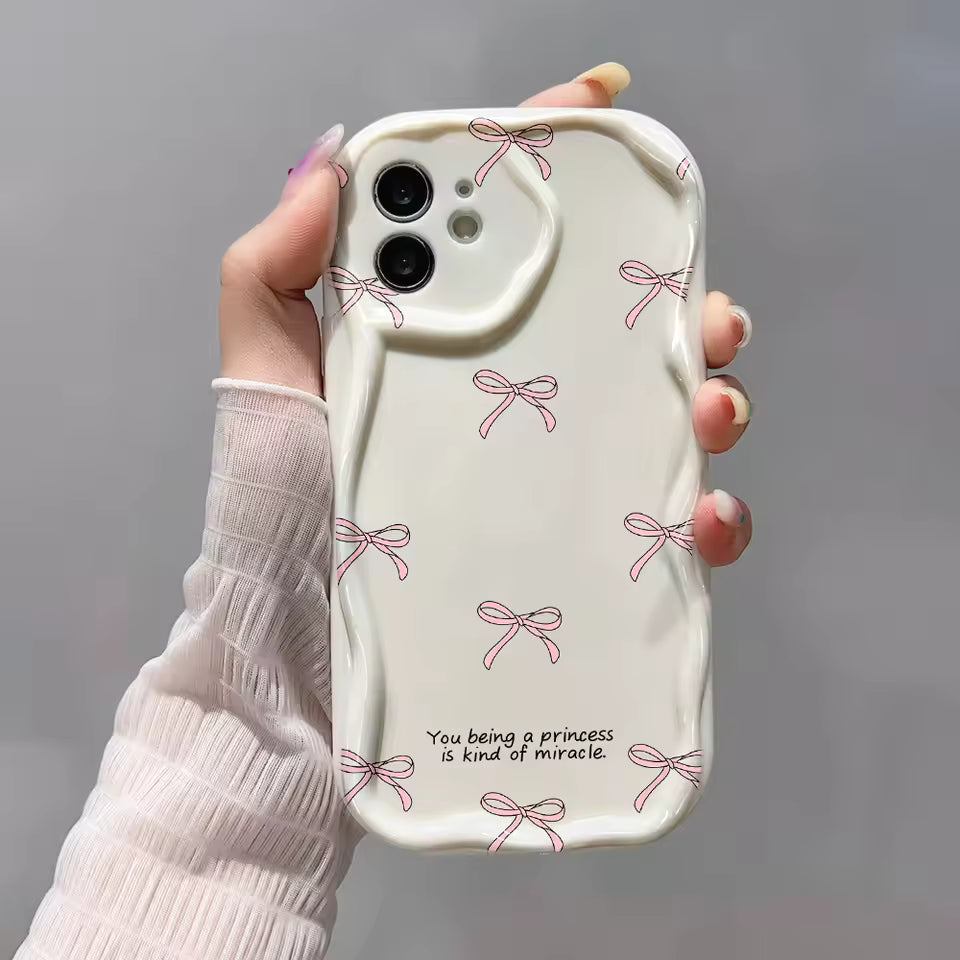Pink Bow Aesthetic iPhone Case