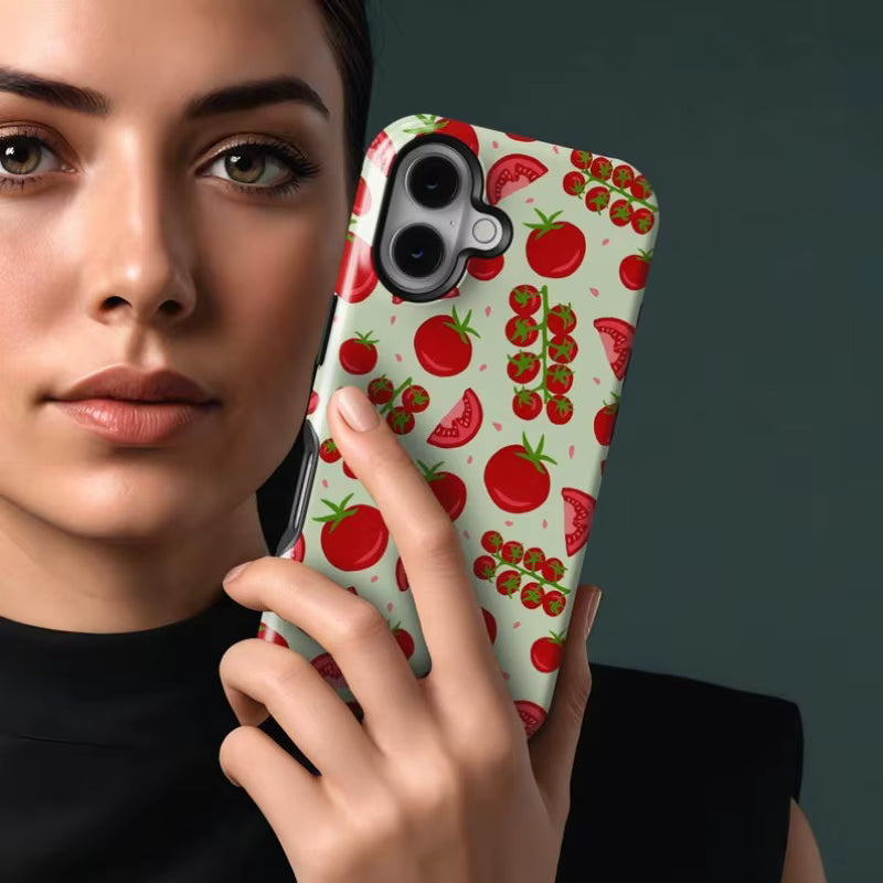 Tomato Sauce iPhone Case — Hard TPU Double-Layer Magnetic Cover