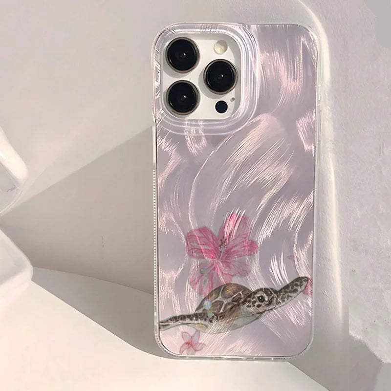 Clear Crystal aesthetic phone case for iPhone