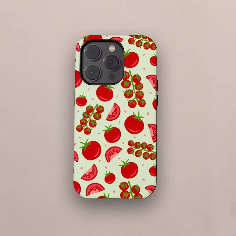 Tomato Sauce iPhone Case — Hard TPU Double-Layer Magnetic Cover