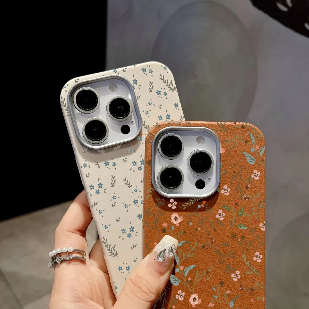 Floral texture case lifestyle cottagecore kawaii