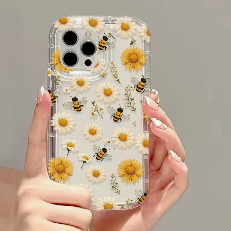 Luxury Transparent Flower iPhone