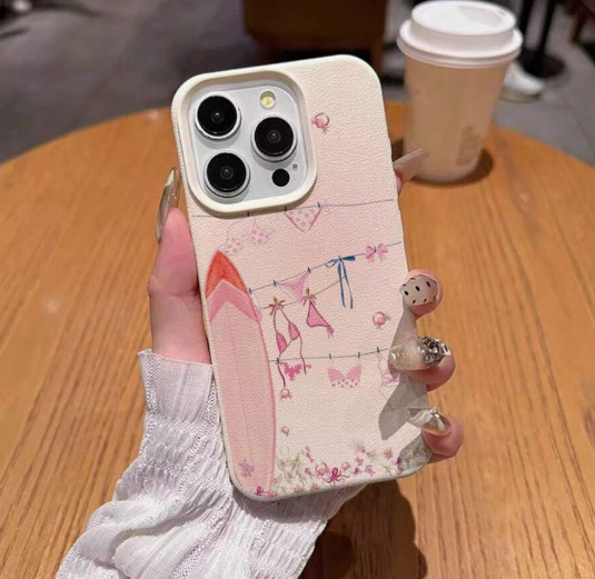 Romantic Beach Crab Pattern Phone Case