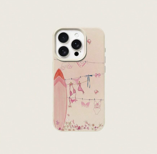 Romantic Beach Crab Pattern Phone Case