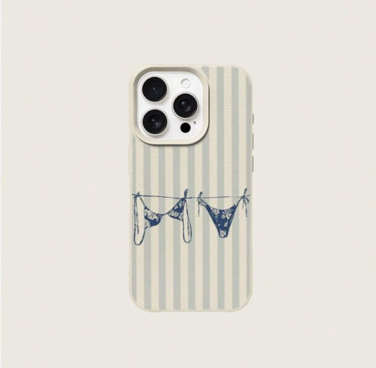 Slouchy Floral Bikini Pattern Phone Case