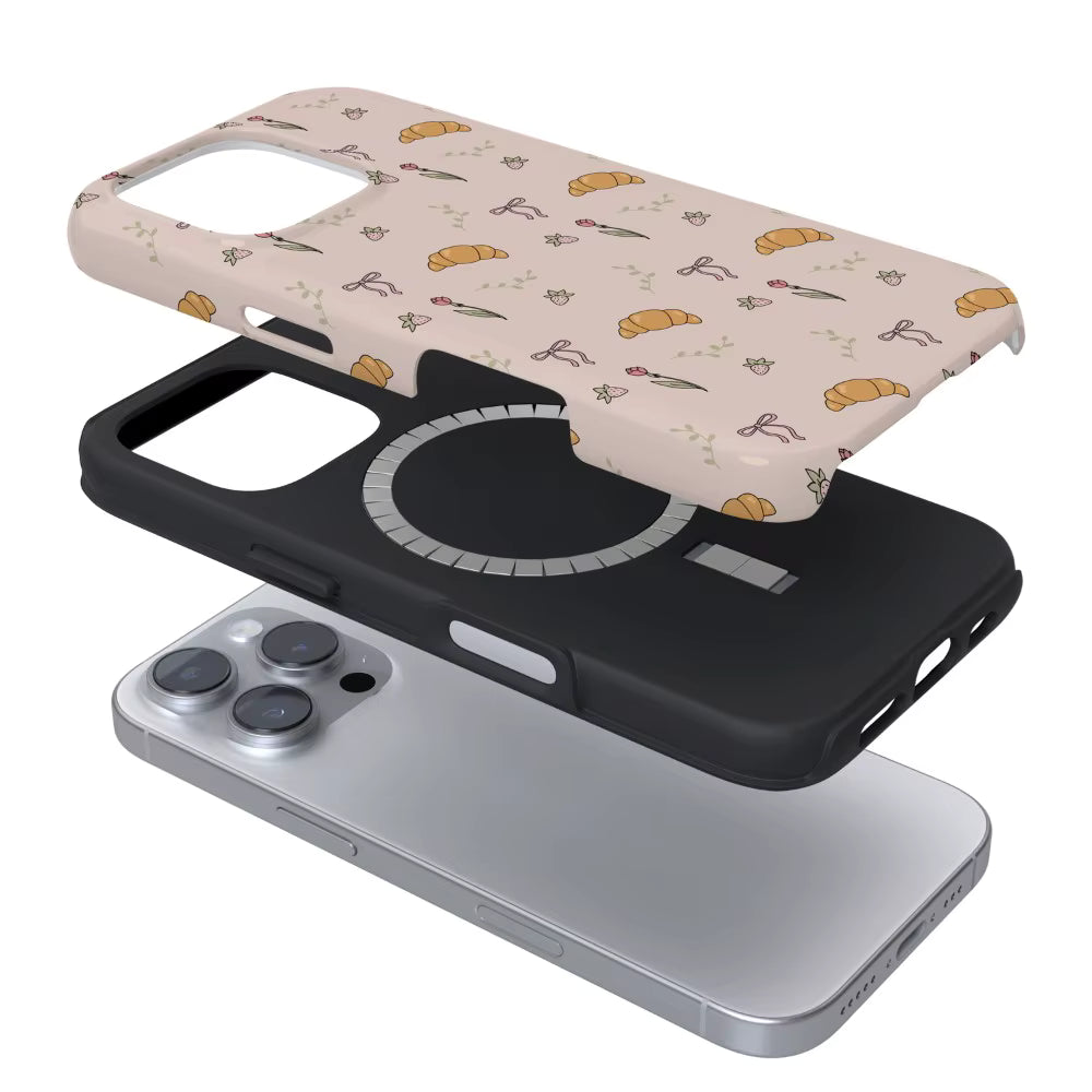 Cutesy Croissants iPhone Case- ToughMagSafe