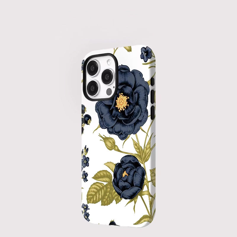 Flower Painting Phone Case — Double-Layer Back Cover