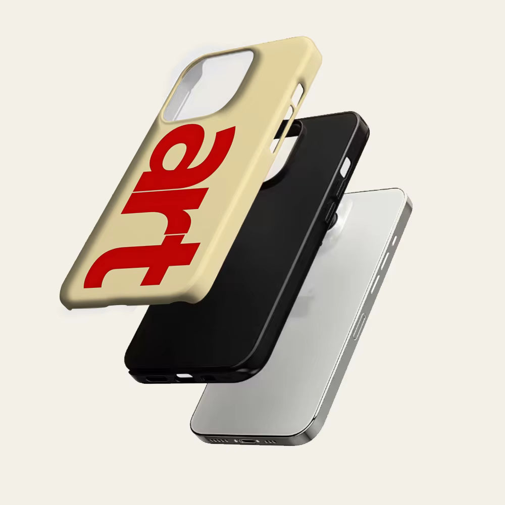 Red Typography ART Phone Case