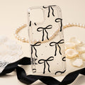Bow & Heart Clear Case for iPhone