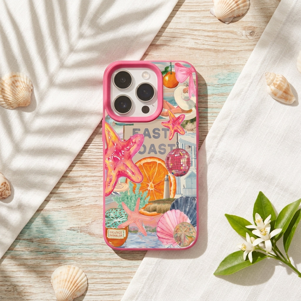 East Coast Retro Sticker Case iPhone