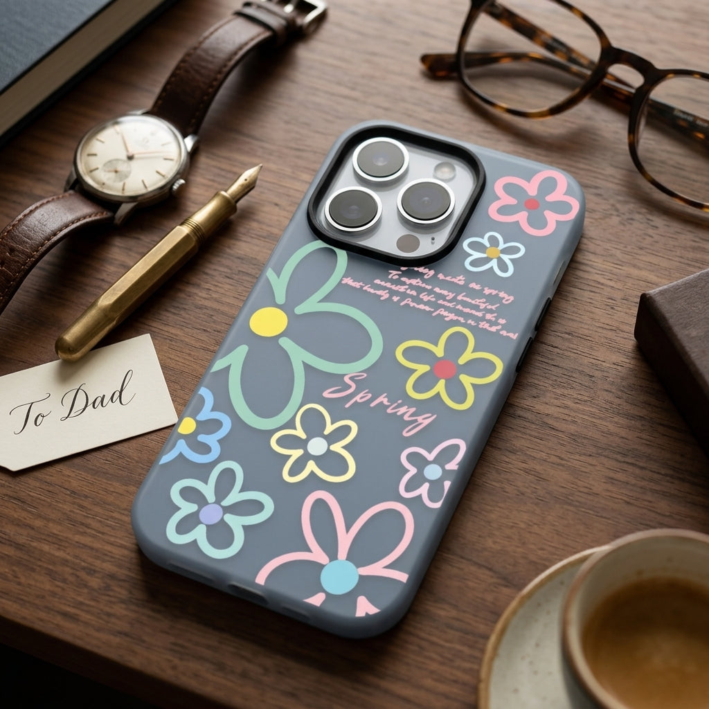 Baby Blue Garden Jelly Bumper Case iPhone
