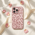Pink Leopard Glass Case for iPhone